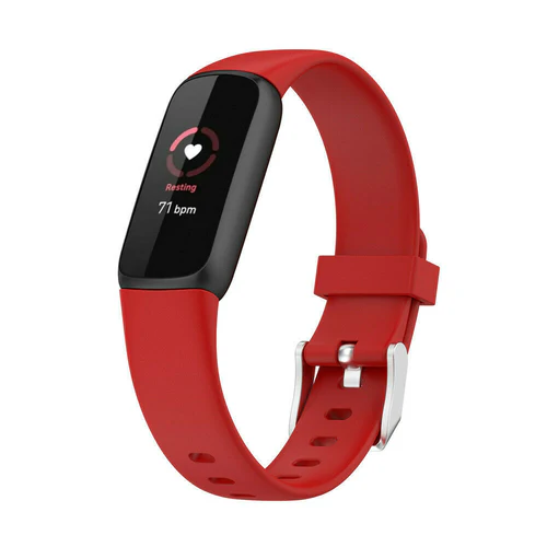 Fitbit luxe silikonarmband rot